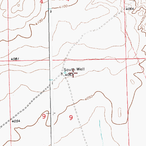 Topographic Map of 05481 Water Well, NM