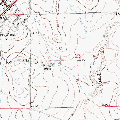 Topographic Map of 05462 Water Well, NM