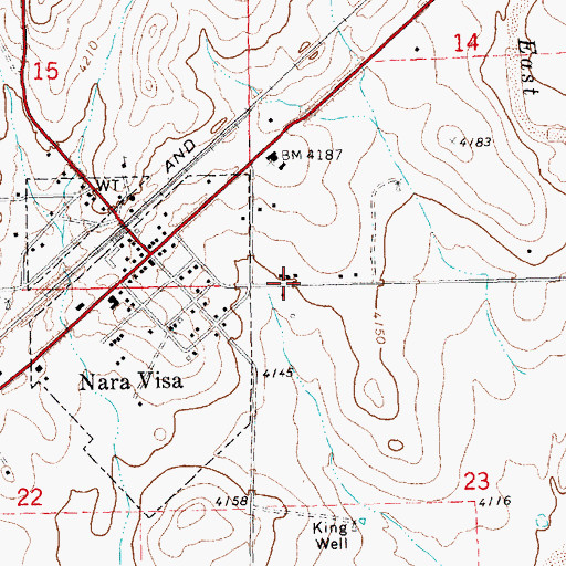 Topographic Map of 05461 Water Well, NM