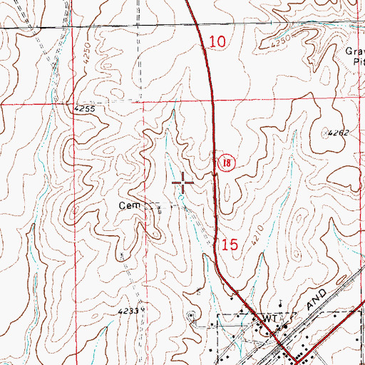 Topographic Map of 05459 Water Well, NM