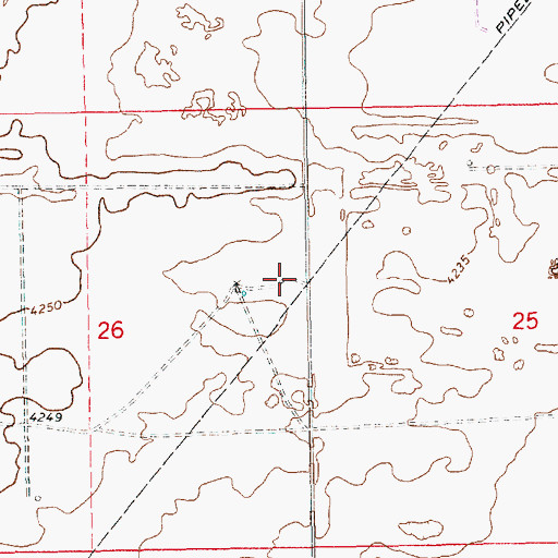 Topographic Map of 12586 Water Well, NM