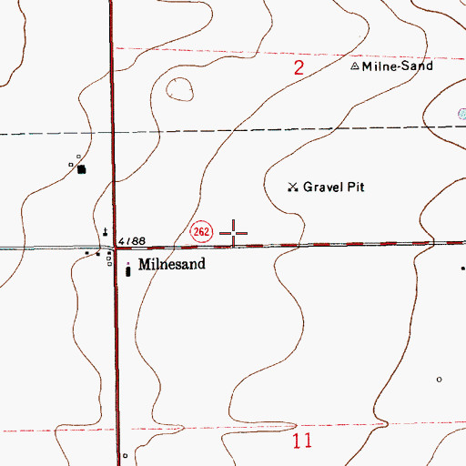 Topographic Map of 12592 Water Well, NM