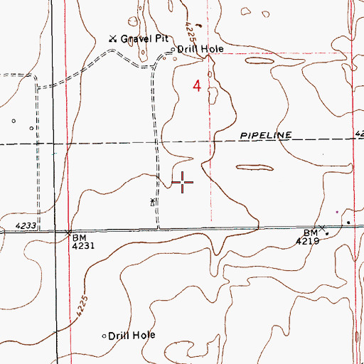 Topographic Map of 12588 Water Well, NM