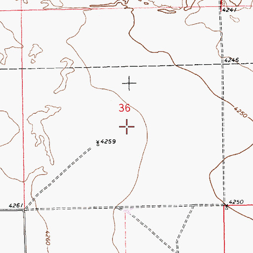 Topographic Map of 12555 Water Well, NM