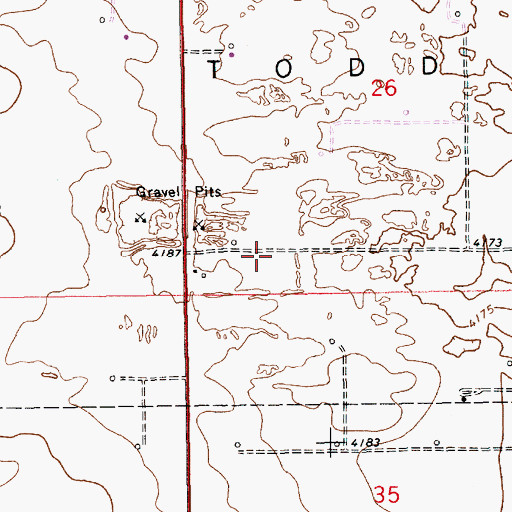 Topographic Map of 12557 Water Well, NM