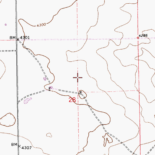 Topographic Map of 12552 Water Well, NM