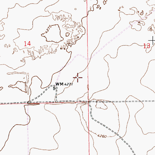 Topographic Map of 12549 Water Well, NM