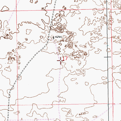 Topographic Map of 11519 Water Well, NM