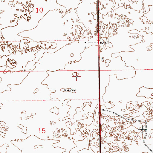 Topographic Map of 11516 Water Well, NM