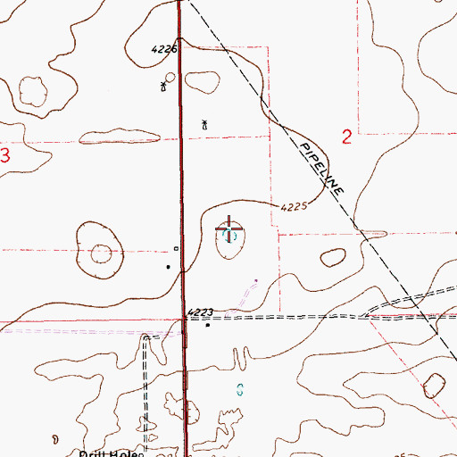 Topographic Map of 11513 Water Well, NM