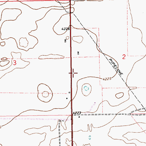 Topographic Map of 11514 Water Well, NM