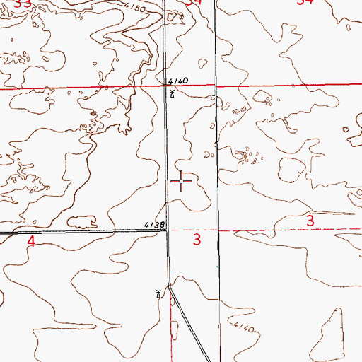 Topographic Map of 11520 Water Well, NM