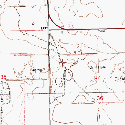 Topographic Map of 11474 Water Well, NM