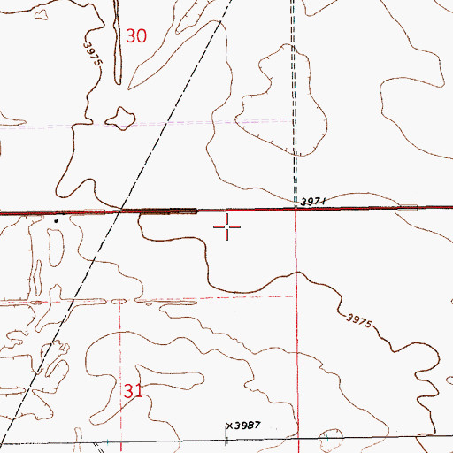 Topographic Map of 11504 Water Well, NM