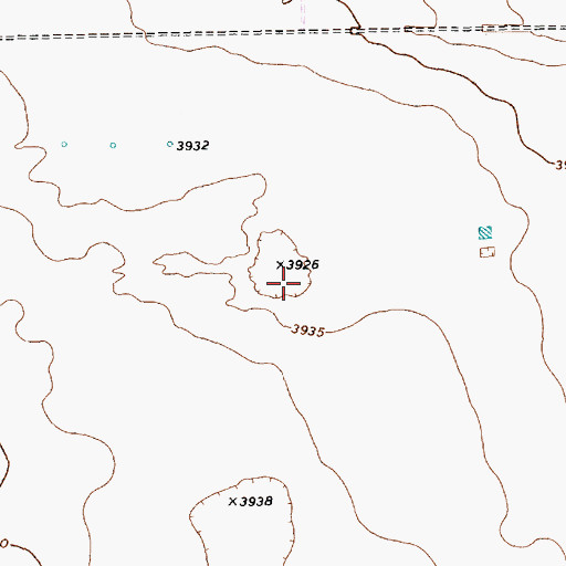 Topographic Map of 11502 Water Well, NM