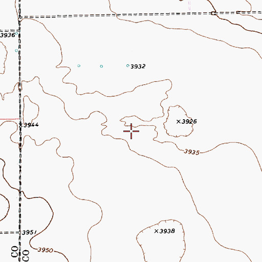 Topographic Map of 11501 Water Well, NM