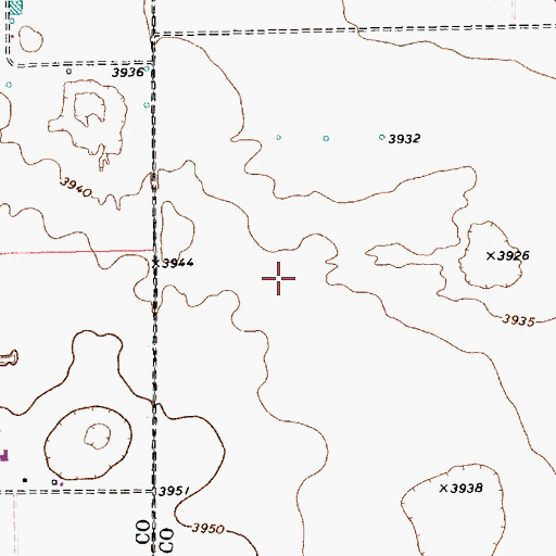 Topographic Map of 11500 Water Well, NM