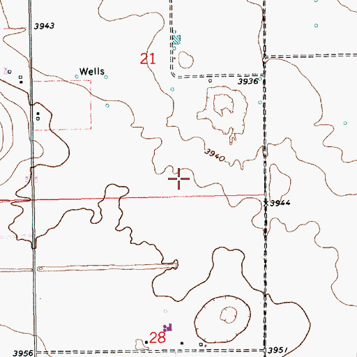 Topographic Map of 11499 Water Well, NM