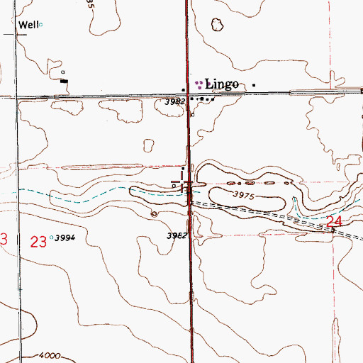 Topographic Map of 11452 Water Well, NM