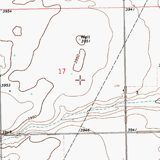 Topographic Map of 11494 Water Well, NM