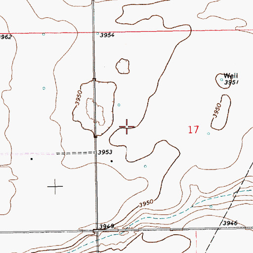 Topographic Map of 10166 Water Well, NM