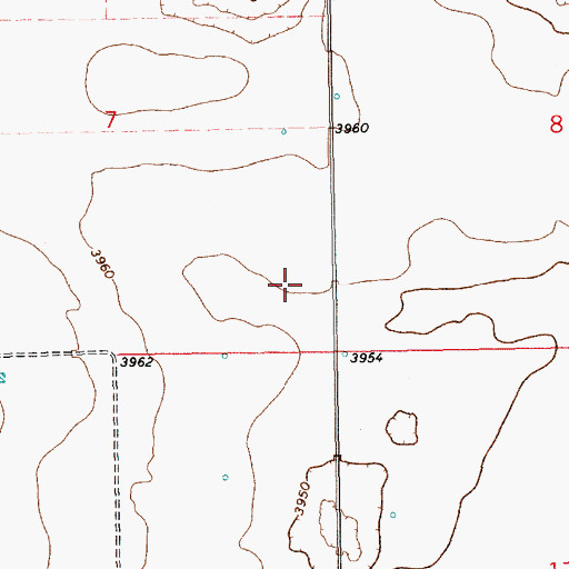 Topographic Map of 11479 Water Well, NM