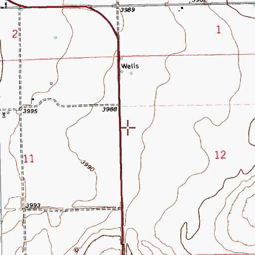 Topographic Map of 11444 Water Well, NM