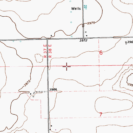 Topographic Map of 11369 Water Well, NM