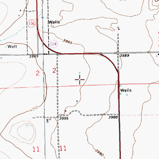 Topographic Map of 10159 Water Well, NM