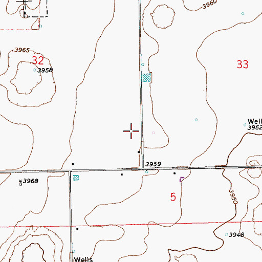 Topographic Map of 11374 Water Well, NM