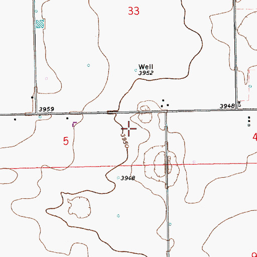 Topographic Map of 11375 Water Well, NM