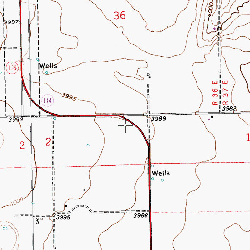 Topographic Map of 11334 Water Well, NM