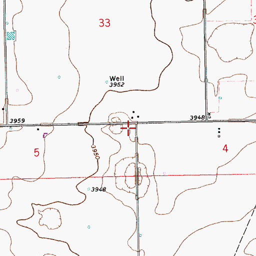Topographic Map of 10165 Water Well, NM