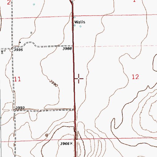Topographic Map of 11447 Water Well, NM