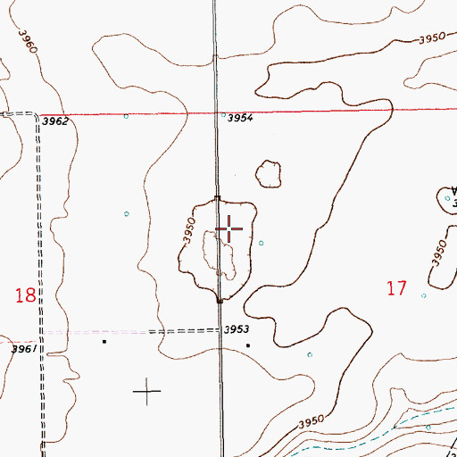 Topographic Map of 11489 Water Well, NM