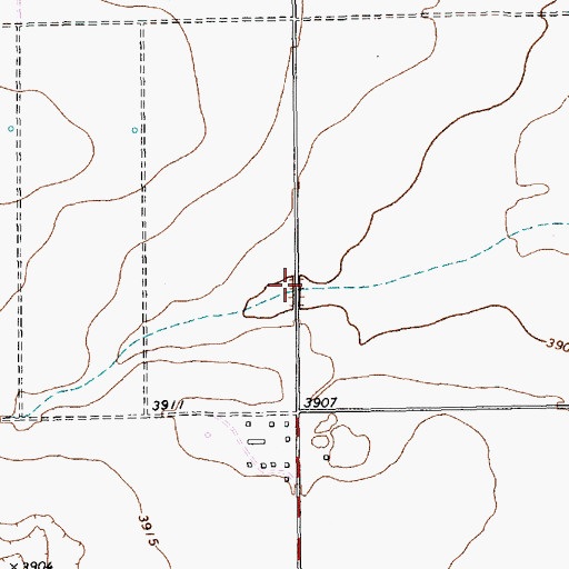 Topographic Map of 11488 Water Well, NM