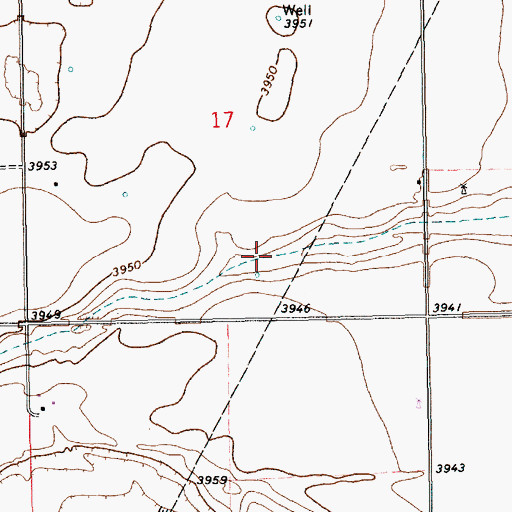 Topographic Map of 11492 Water Well, NM