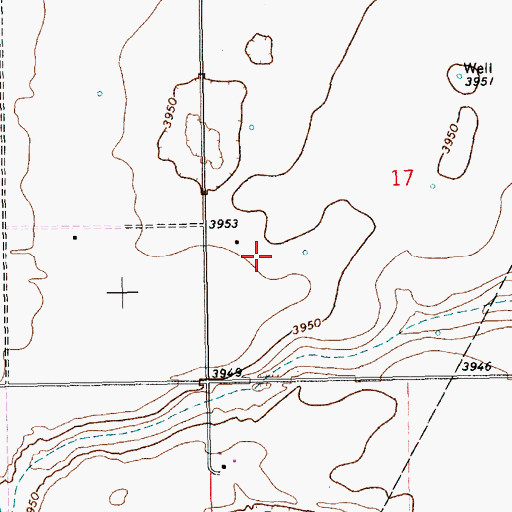 Topographic Map of 11490 Water Well, NM