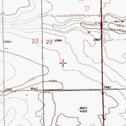 Topographic Map of 10163 Water Well, NM