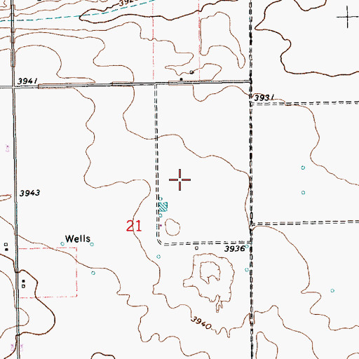 Topographic Map of 10169 Water Well, NM