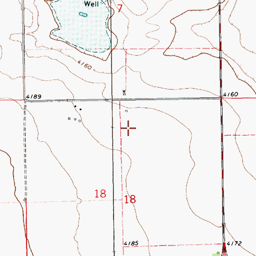 Topographic Map of 10758 Water Well, NM