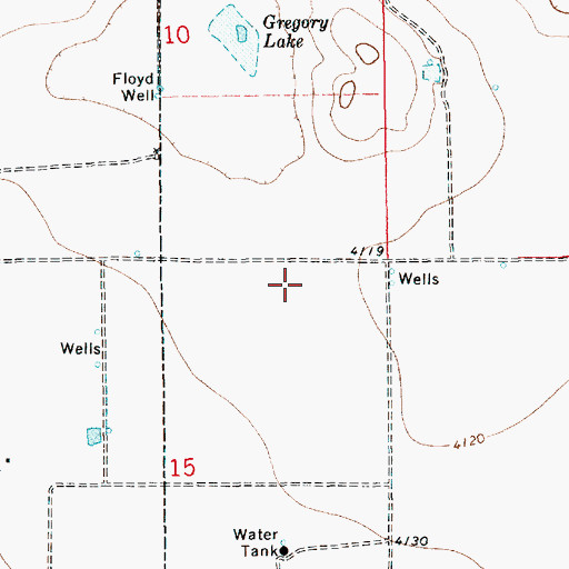 Topographic Map of 12714 Water Well, NM