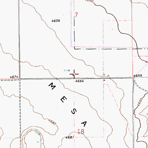 Topographic Map of 11641 Water Well, NM
