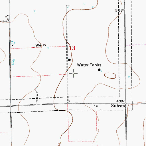 Topographic Map of 10028 Water Well, NM