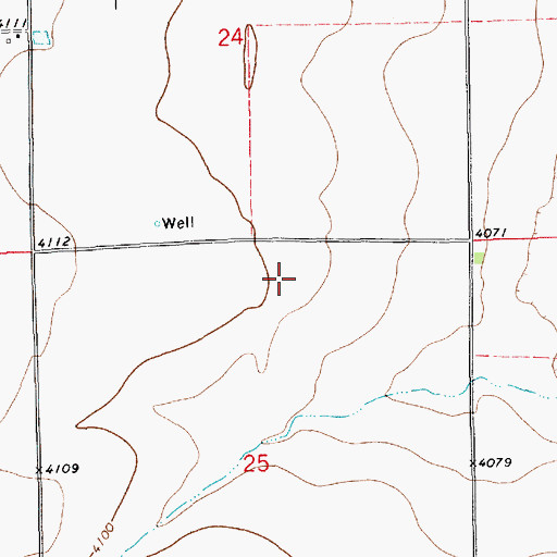 Topographic Map of 10763 Water Well, NM