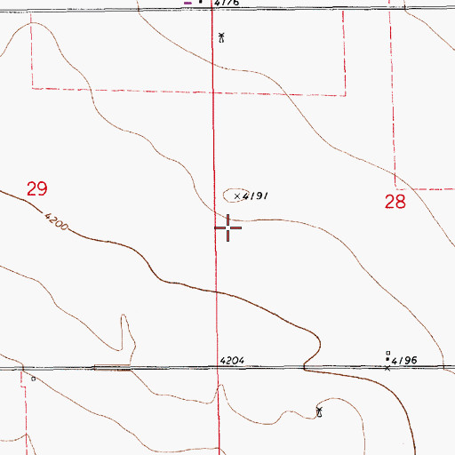 Topographic Map of 10634 Water Well, NM