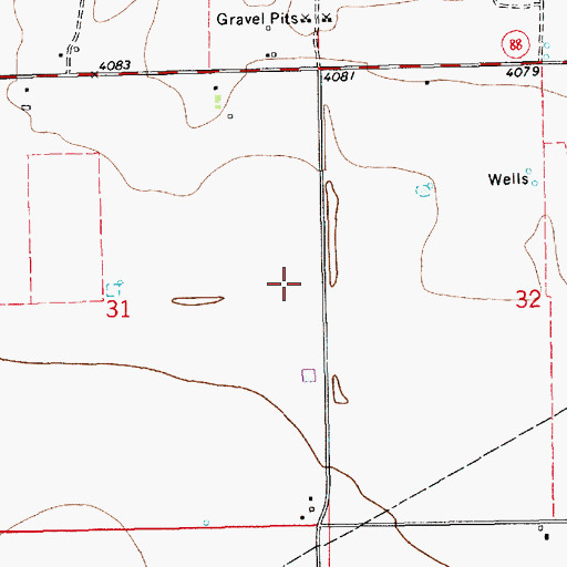 Topographic Map of 12645 Water Well, NM