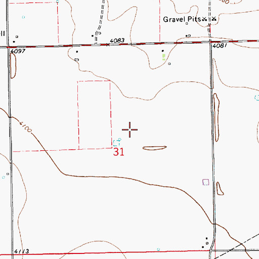 Topographic Map of 10045 Water Well, NM