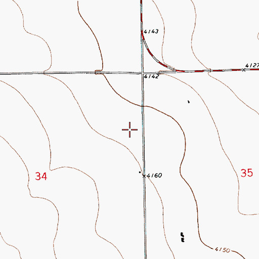 Topographic Map of 10642 Water Well, NM