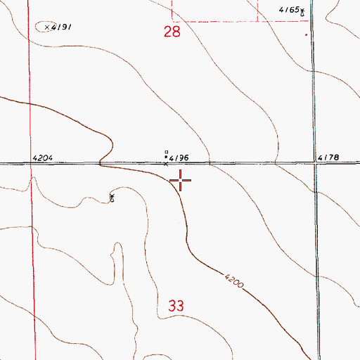 Topographic Map of 10635 Water Well, NM
